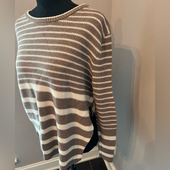 Athleta Women’s Kennewick Side Slit Striped Sweater XXS - Picture 3 of 6
